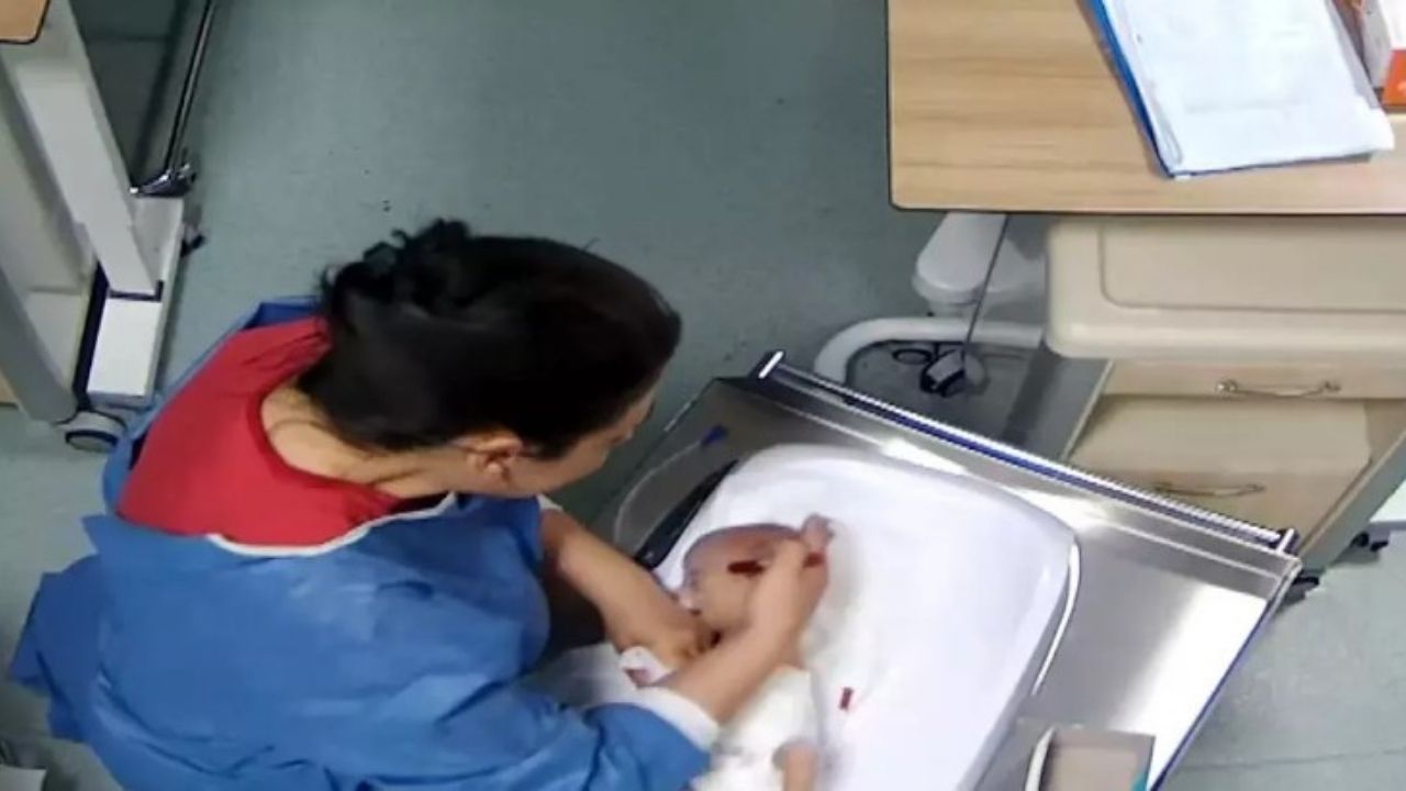 5 Günlük Bebeğe 14 Dakika Vahşet! Hemşirenin Şiddet Görüntüleri Kan Dondurdu: “Bu İşkencedir”